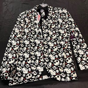NWT Nightmare Before Christmas Adult Suit Jacket Blazer Light Up Bow Tie SZ S M